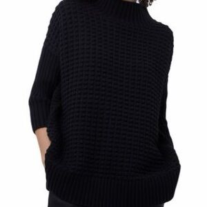French Connection Black Mozart Popcorn Sweater
